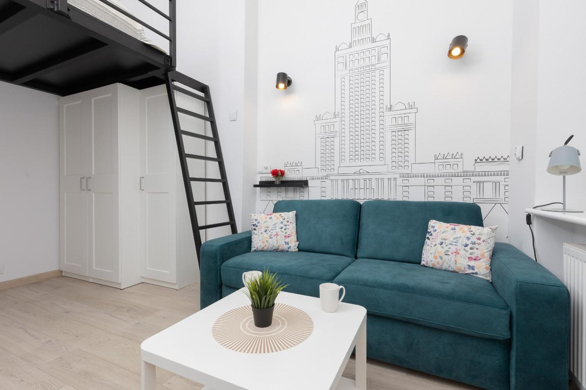 Aleja Wyzwolenia Studio with Mezzanine Warsaw Downtown by Noclegi Renters Extérieur photo
