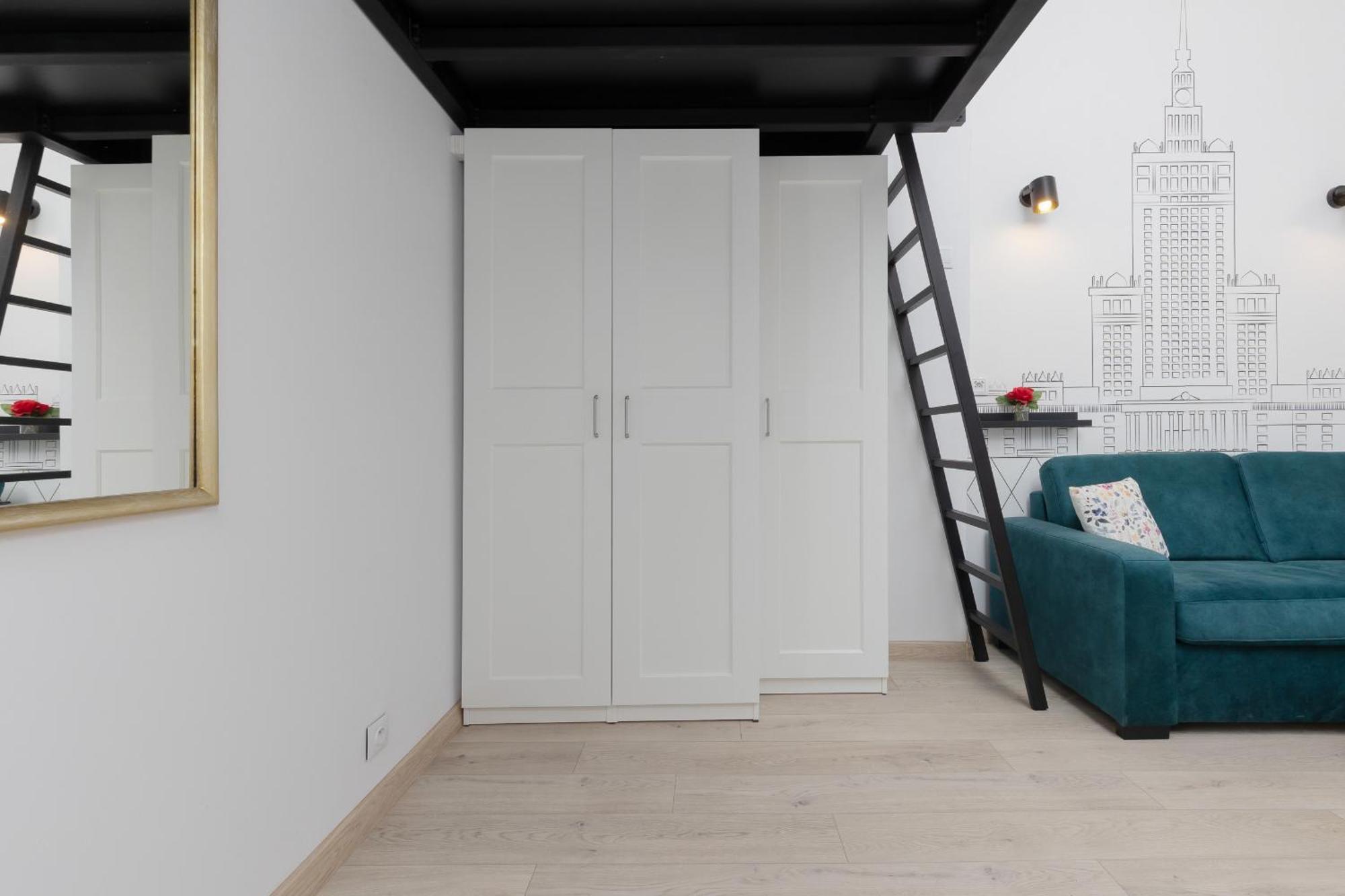 Aleja Wyzwolenia Studio with Mezzanine Warsaw Downtown by Noclegi Renters Extérieur photo